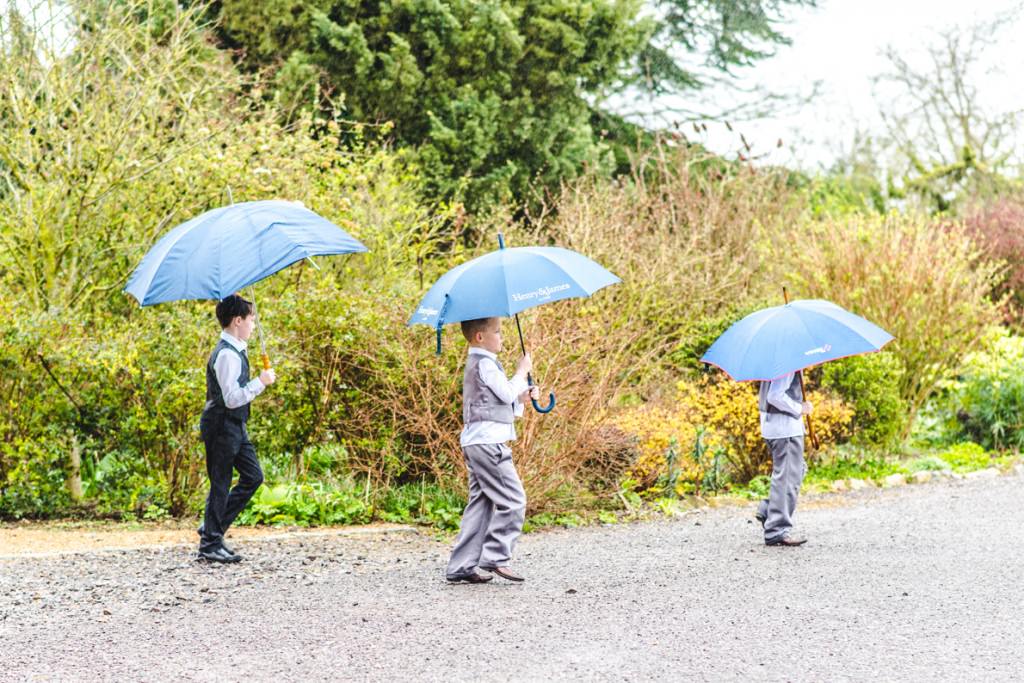 rainy wedding day