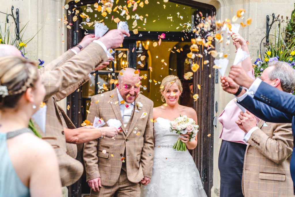 confetti at the hare and hounds hotel