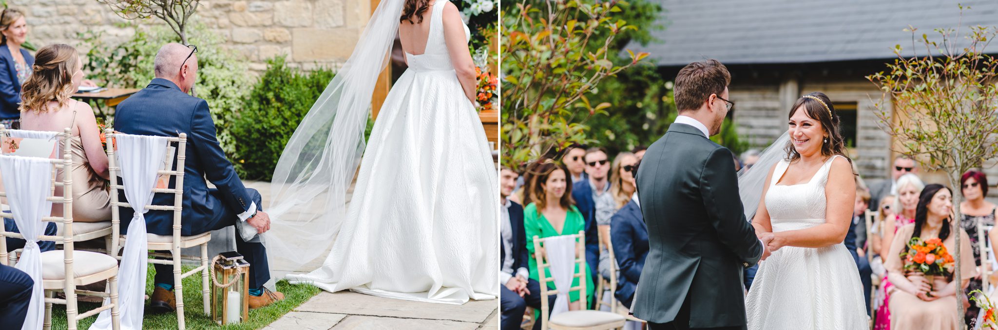 Upcote Barn outdoor ceremony