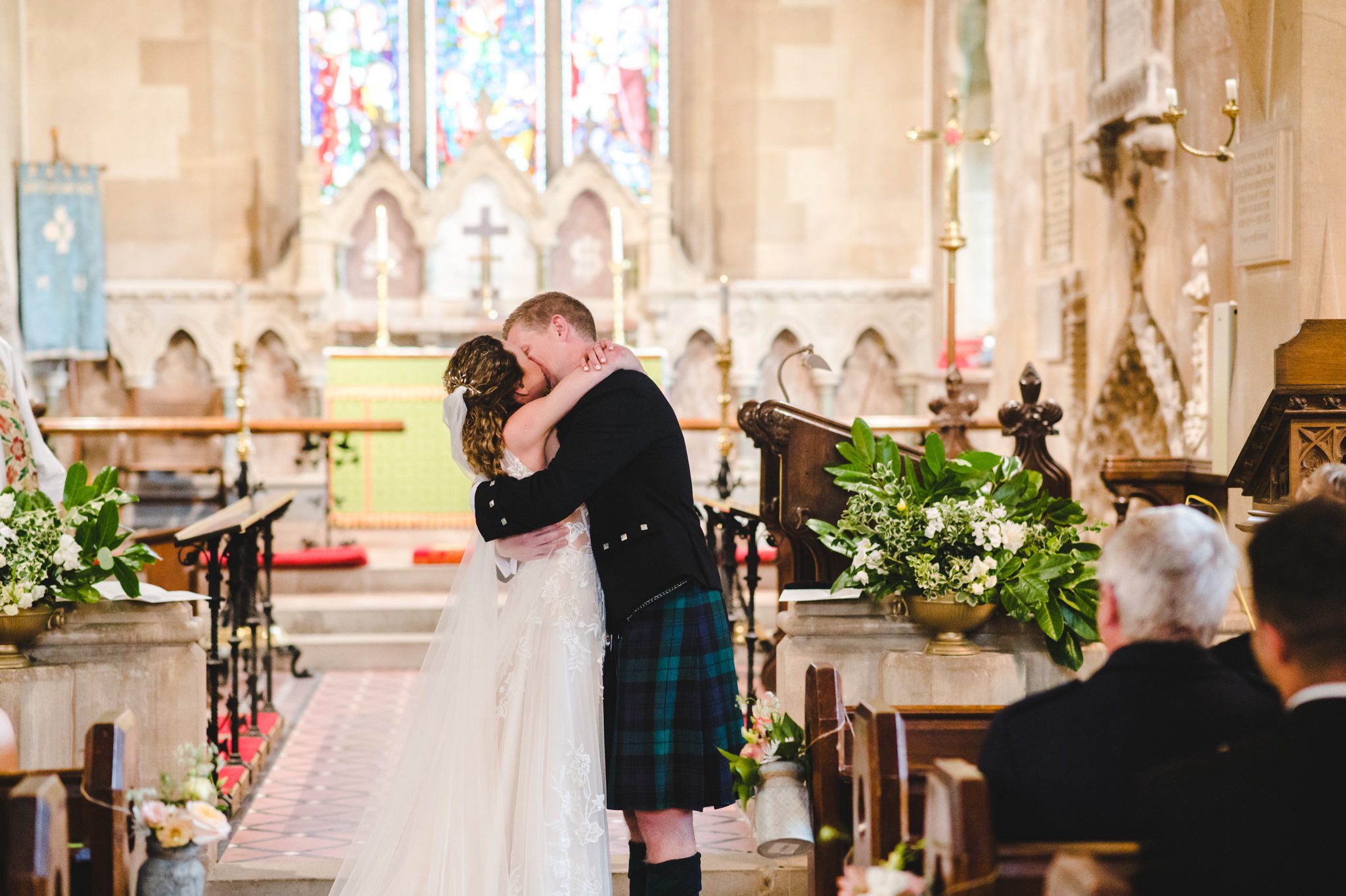 First kiss Tetbury church