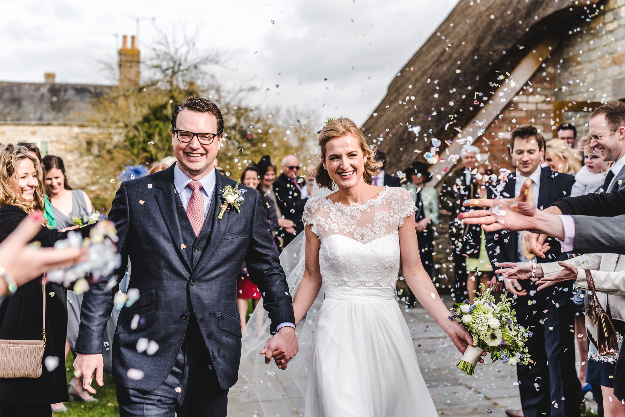 Confetti aisle at Blackwell Grange