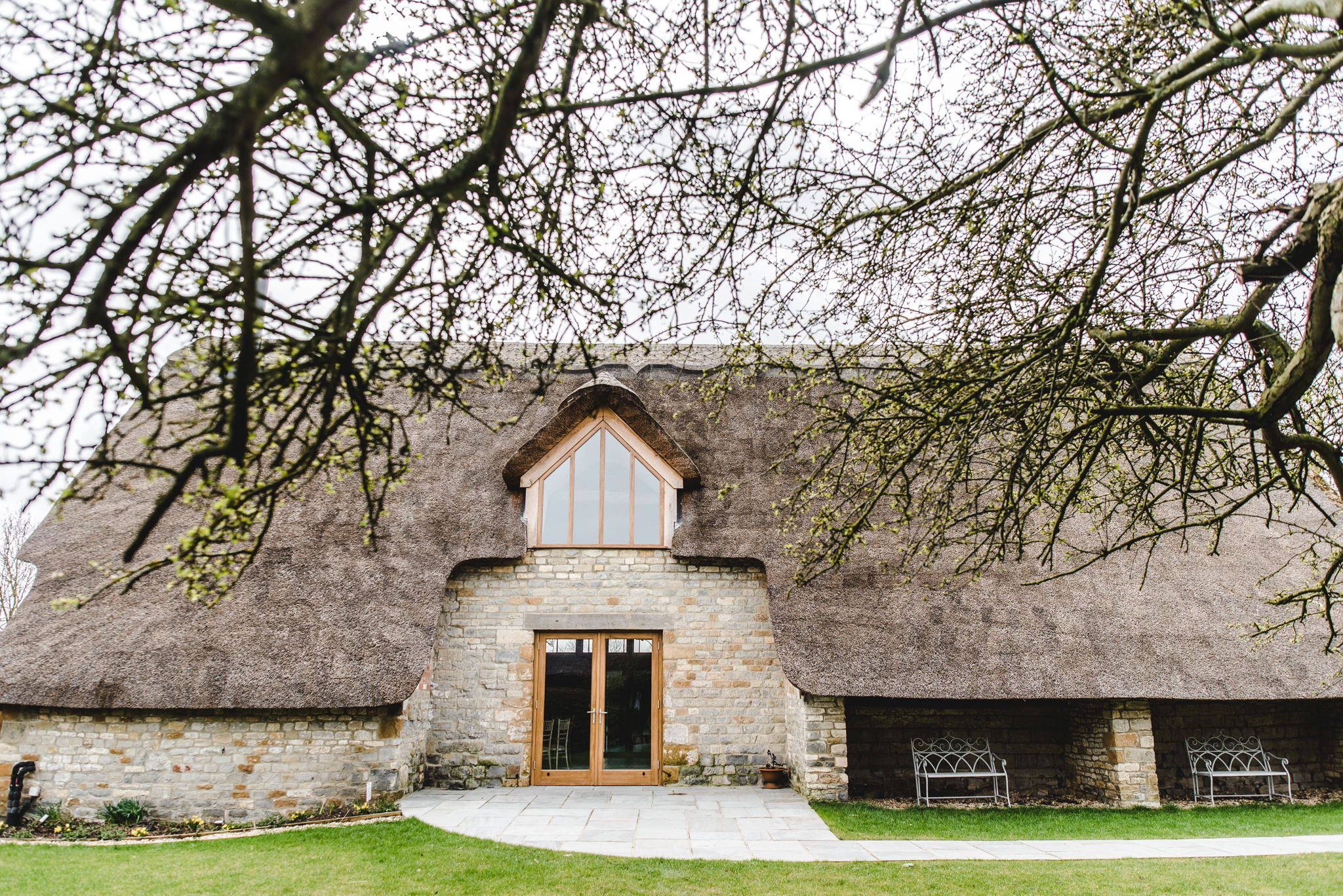 Thatched wedding barn at Blackwell Grange