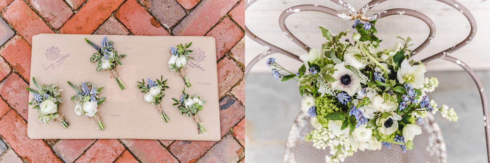 Lucy Walker wedding flowers and buttonholes