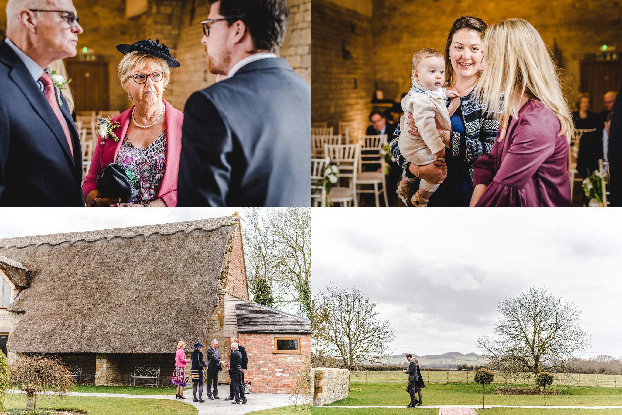 Candid pictures of wedding guests at Blackwell Grange