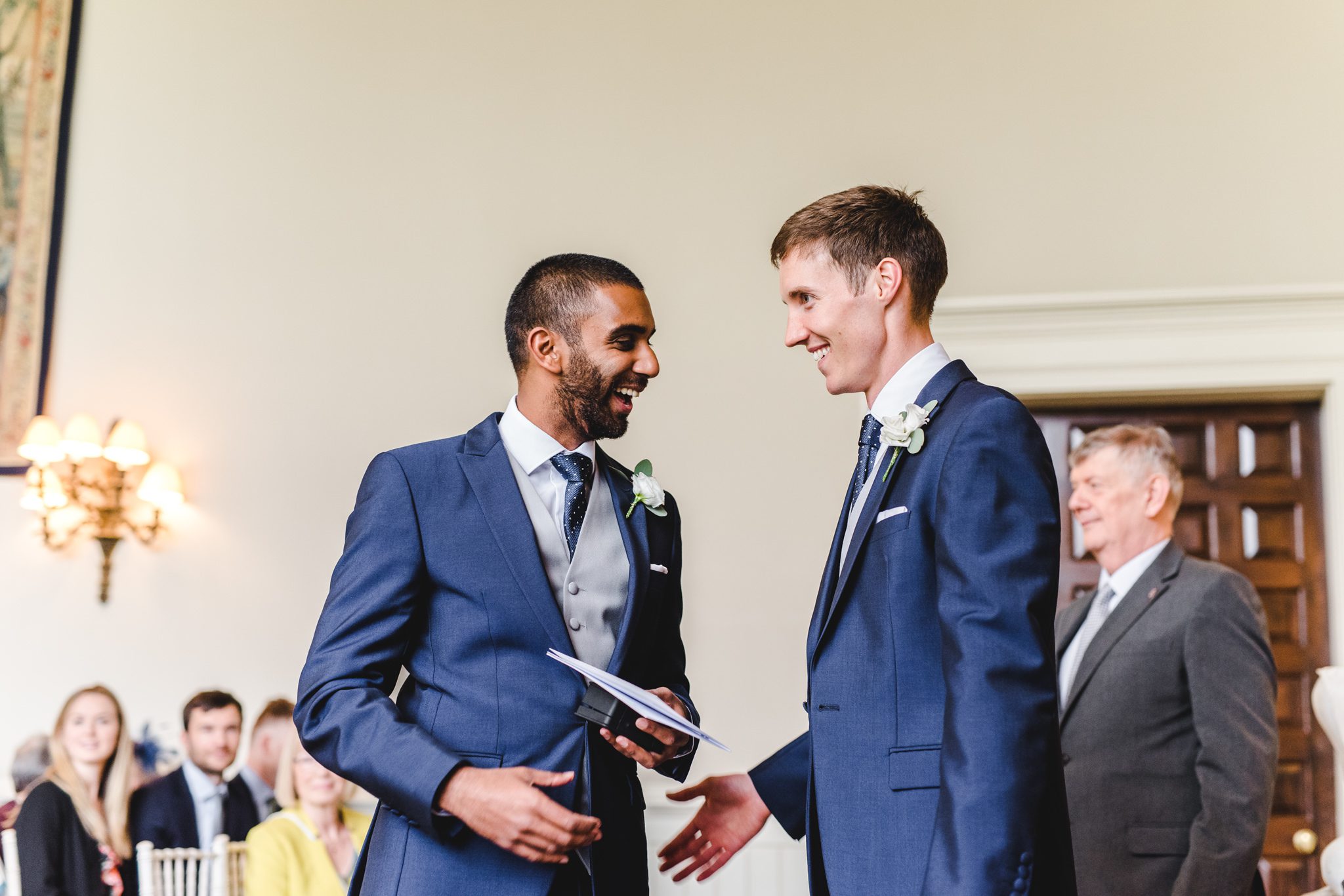 Groom before the ceremony