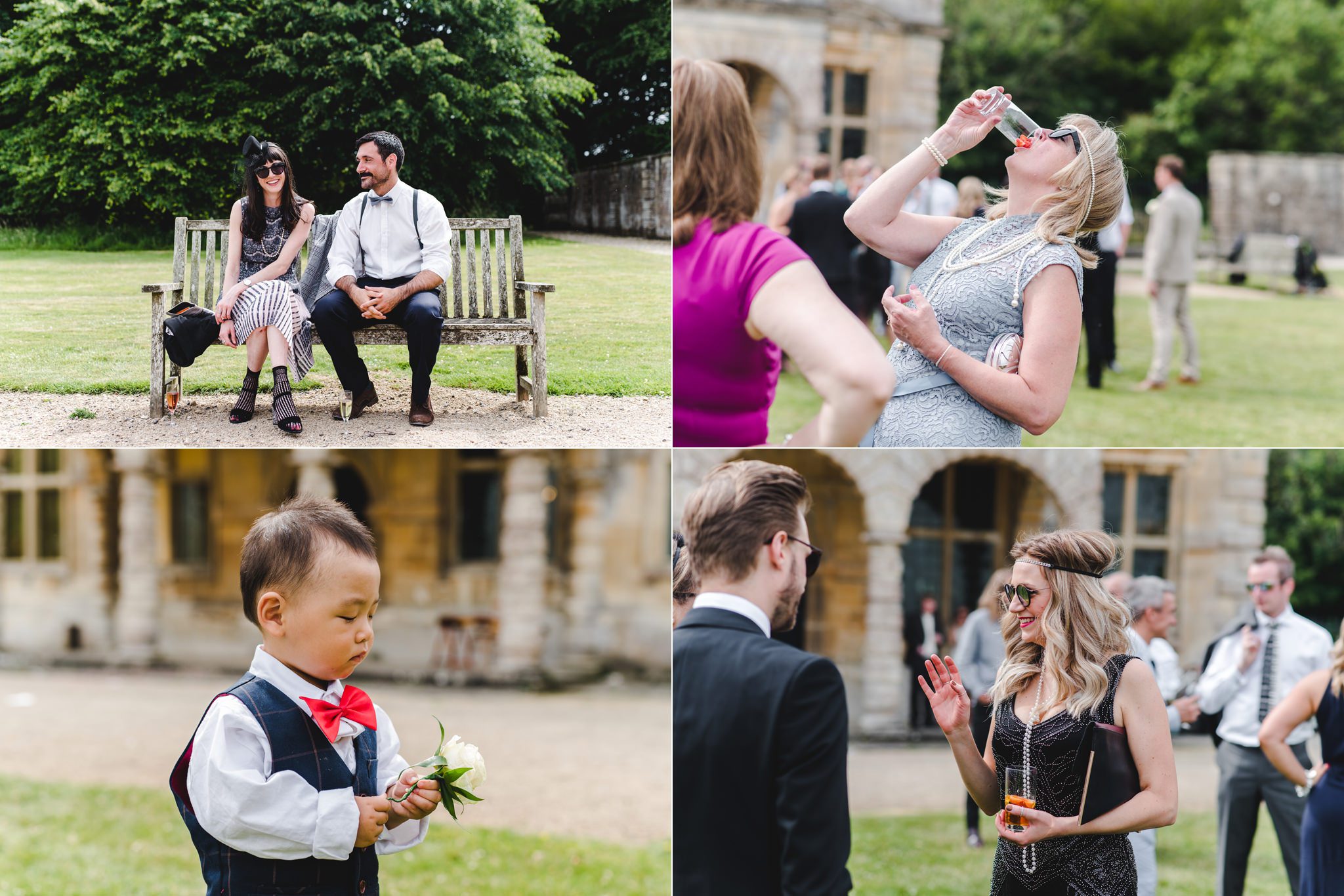 Relaxed wedding photography at Lodge Park