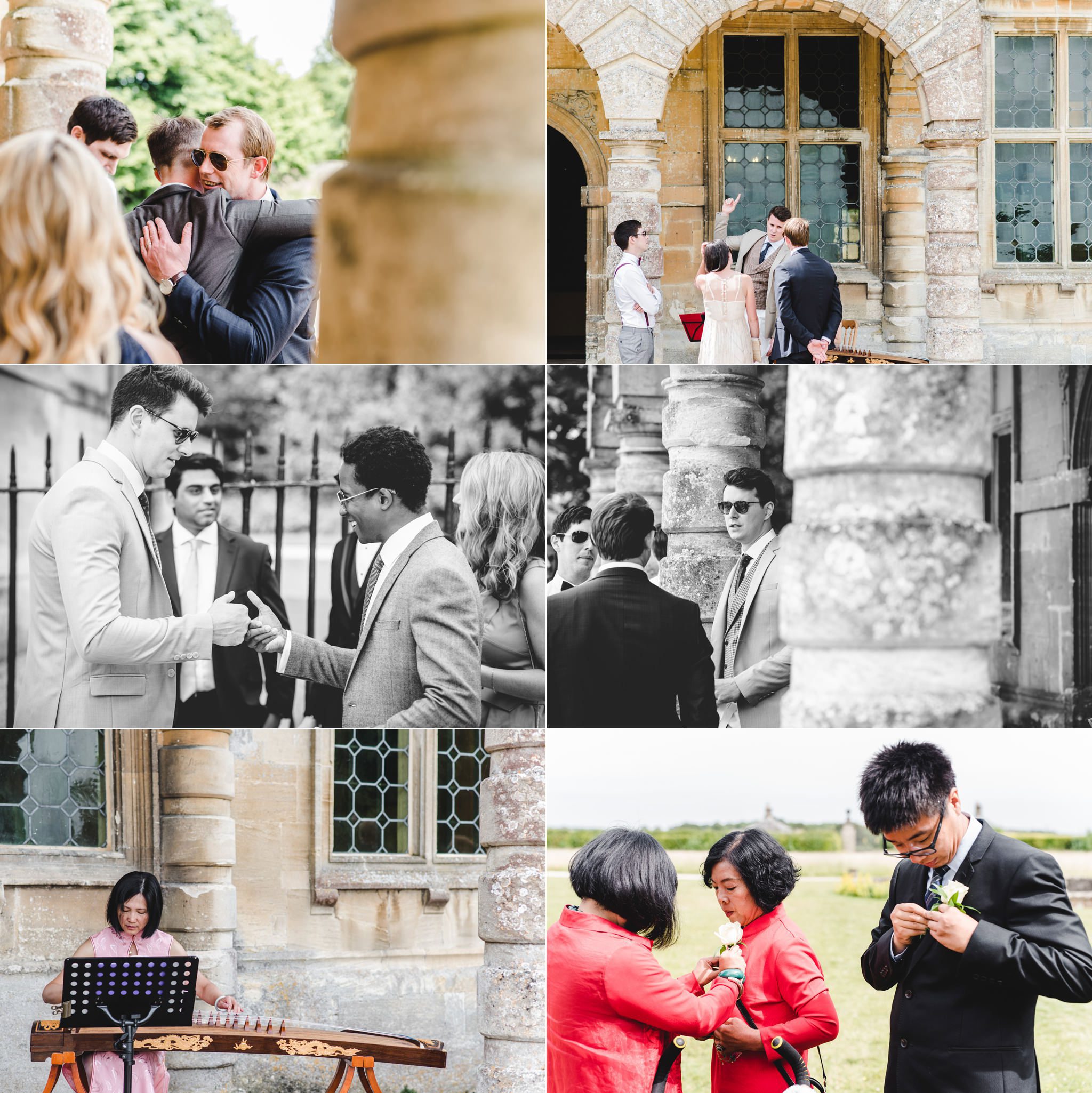 Guests arriving at Lodge Park for a wedding