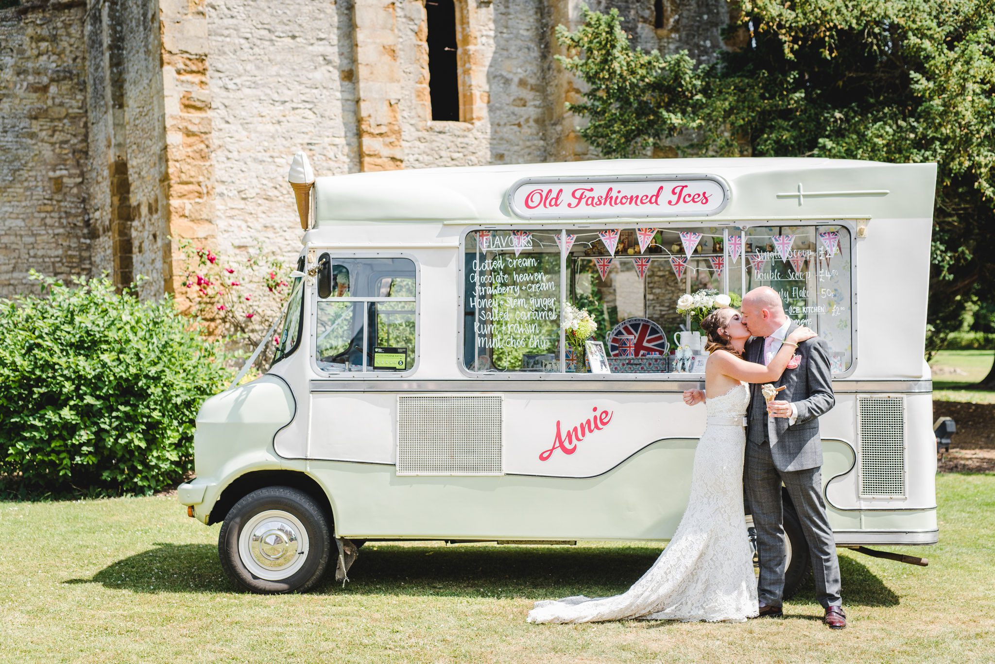 Ice cream van for bride and groom
