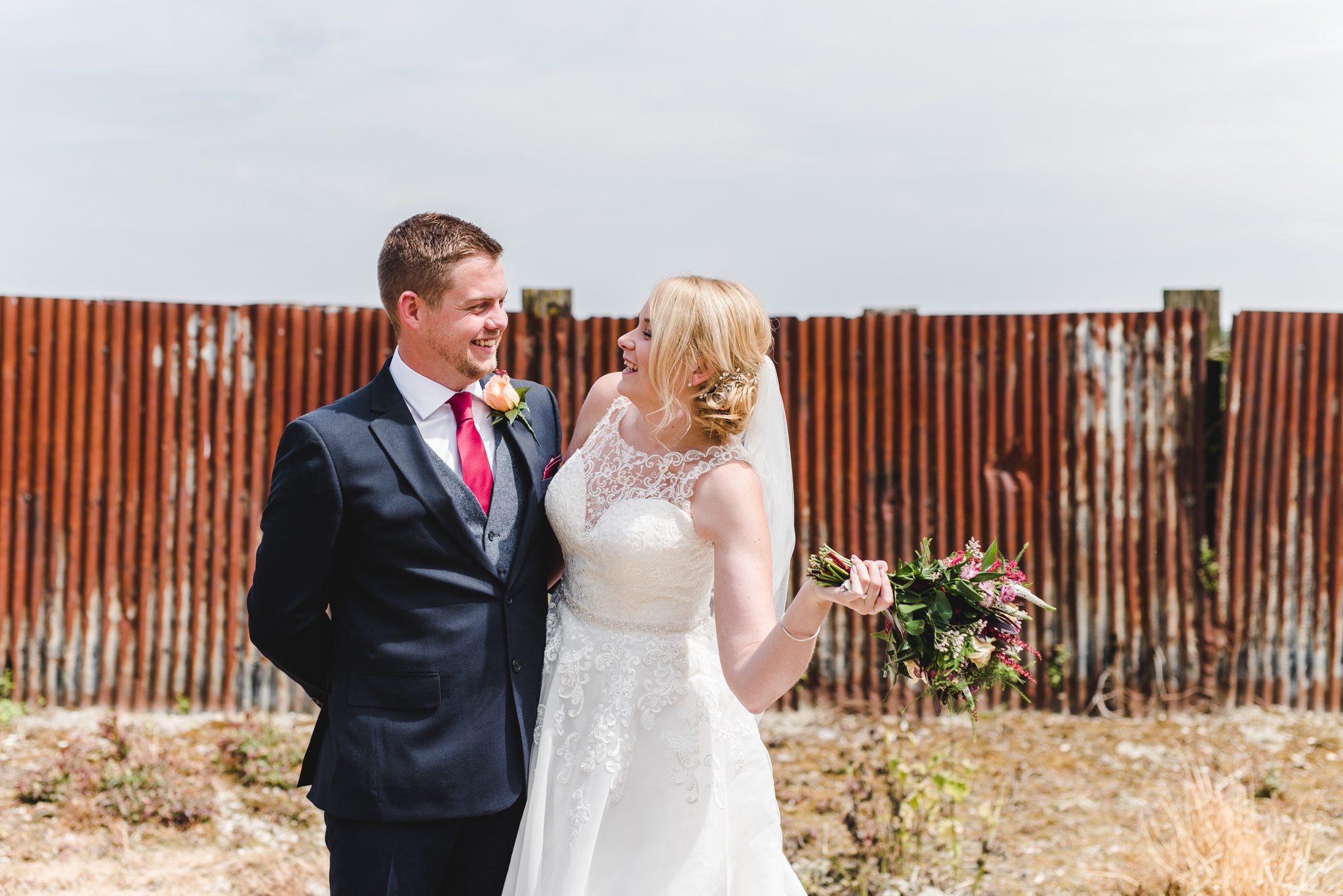 Bride and Groom after their wedding ceremony