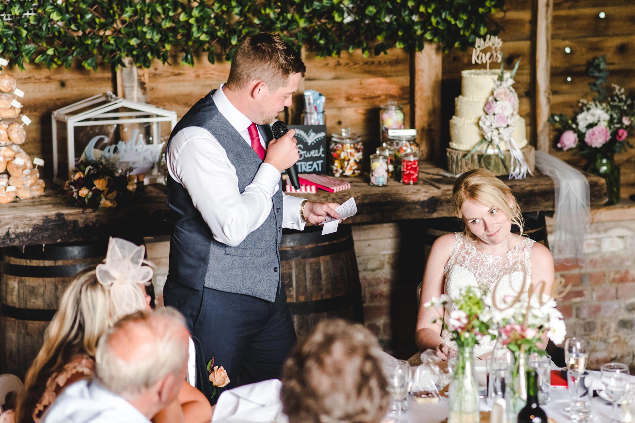 Grooms speech at cold harbour barn