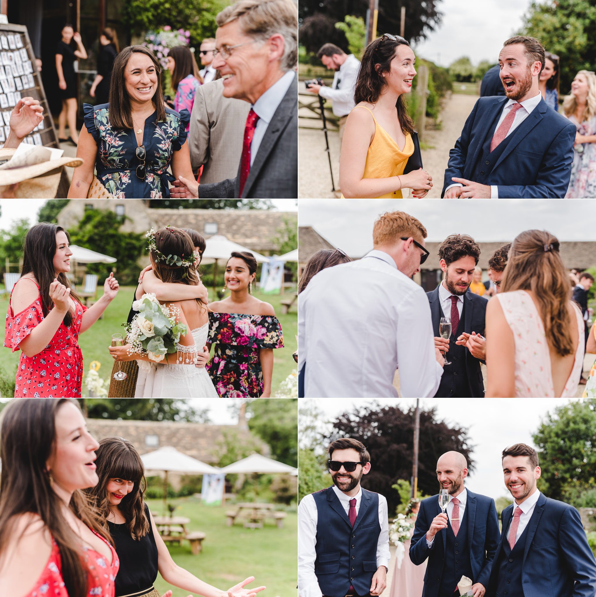 Candid photography of the wedding guests at rosie and harry's wedding