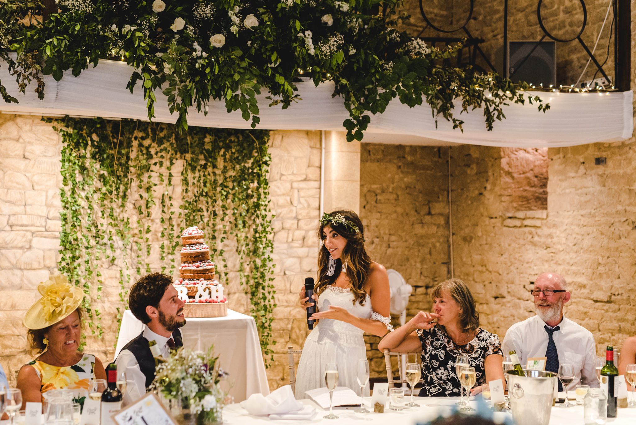 brides speech at the great tythe barn