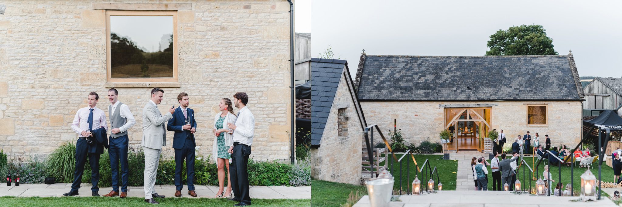 Wide view of the venue - Upcote Barn