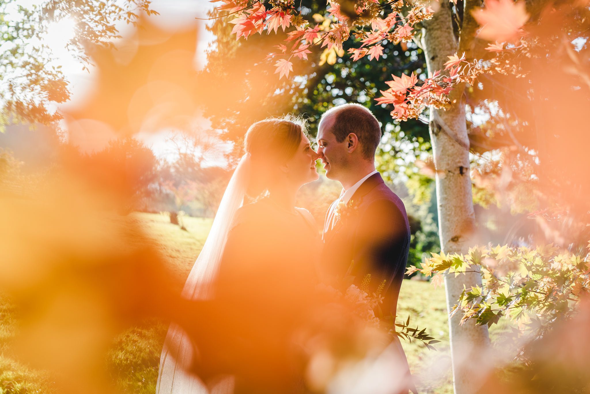 Autumn wedding photography at Owlpen Manor by Bigeye Photography