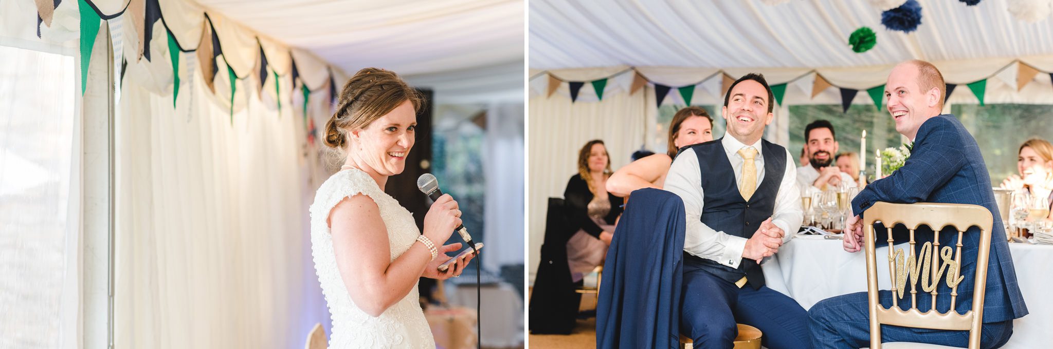 Wedding speeches at Owlpen Manor