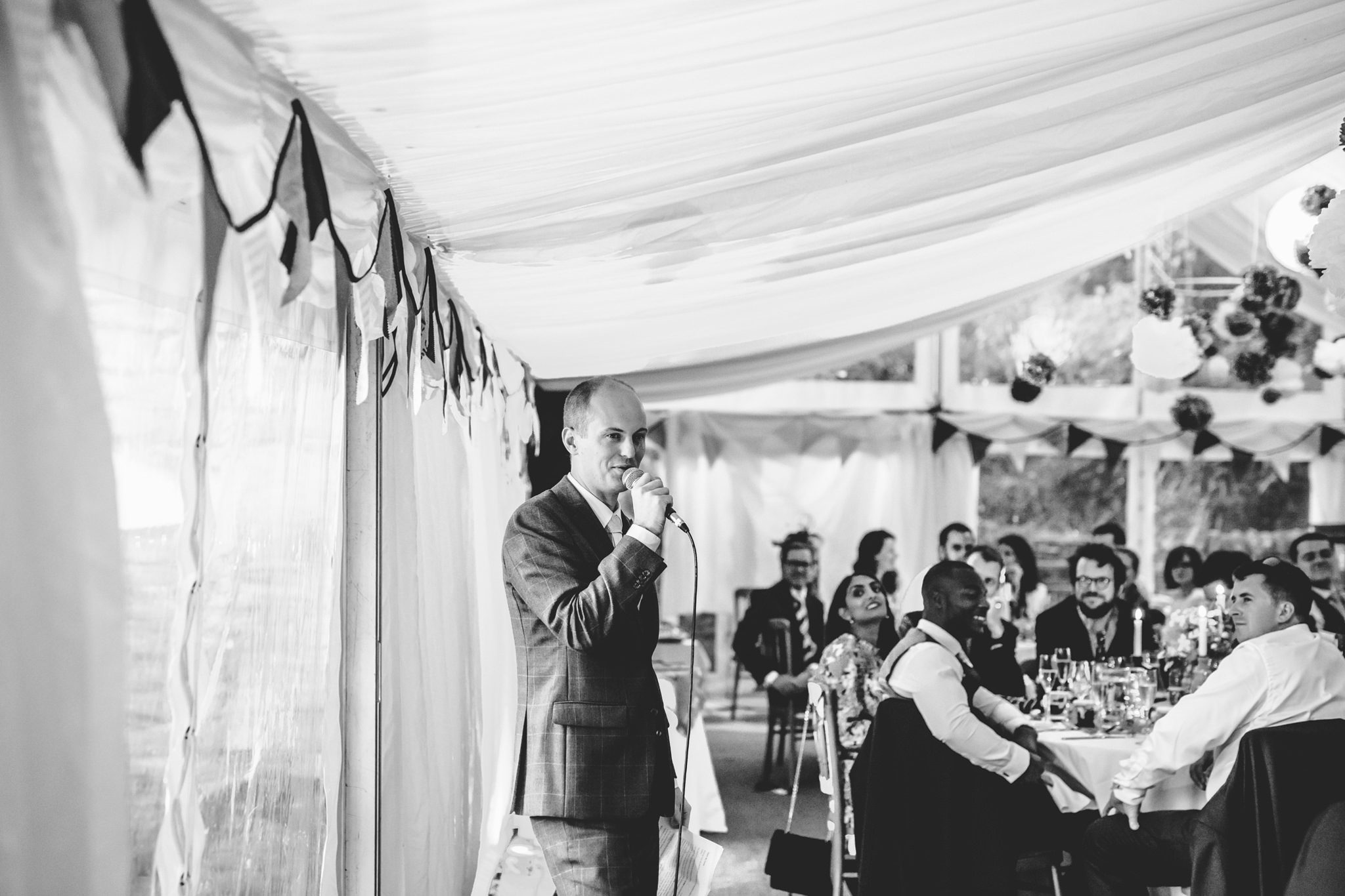 Wedding speeches at Owlpen Manor
