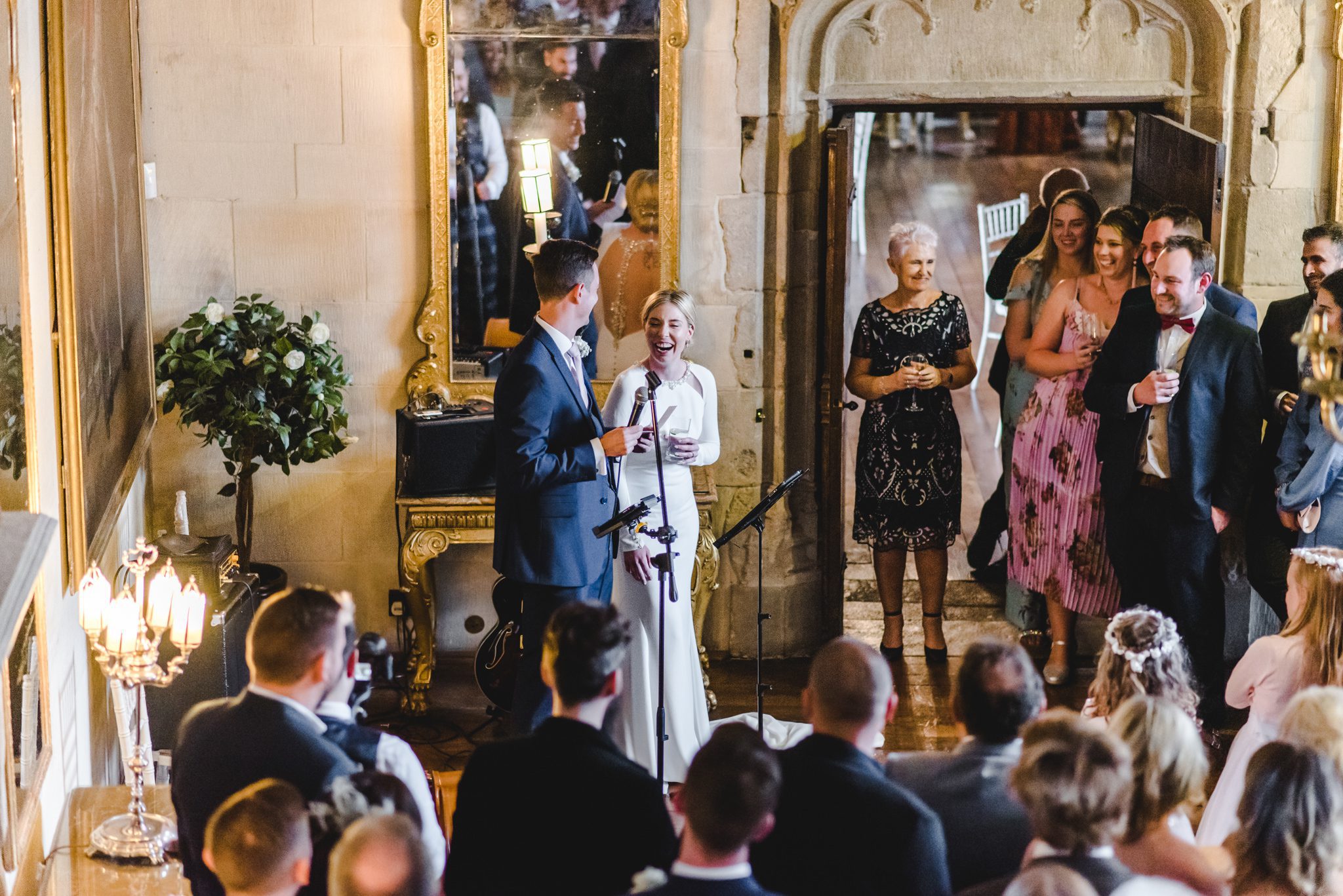 Grooms speech in the long room at Berkeley Castle