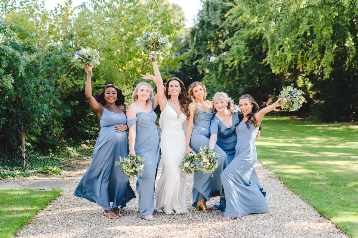 bridesmaids at great tythe barn