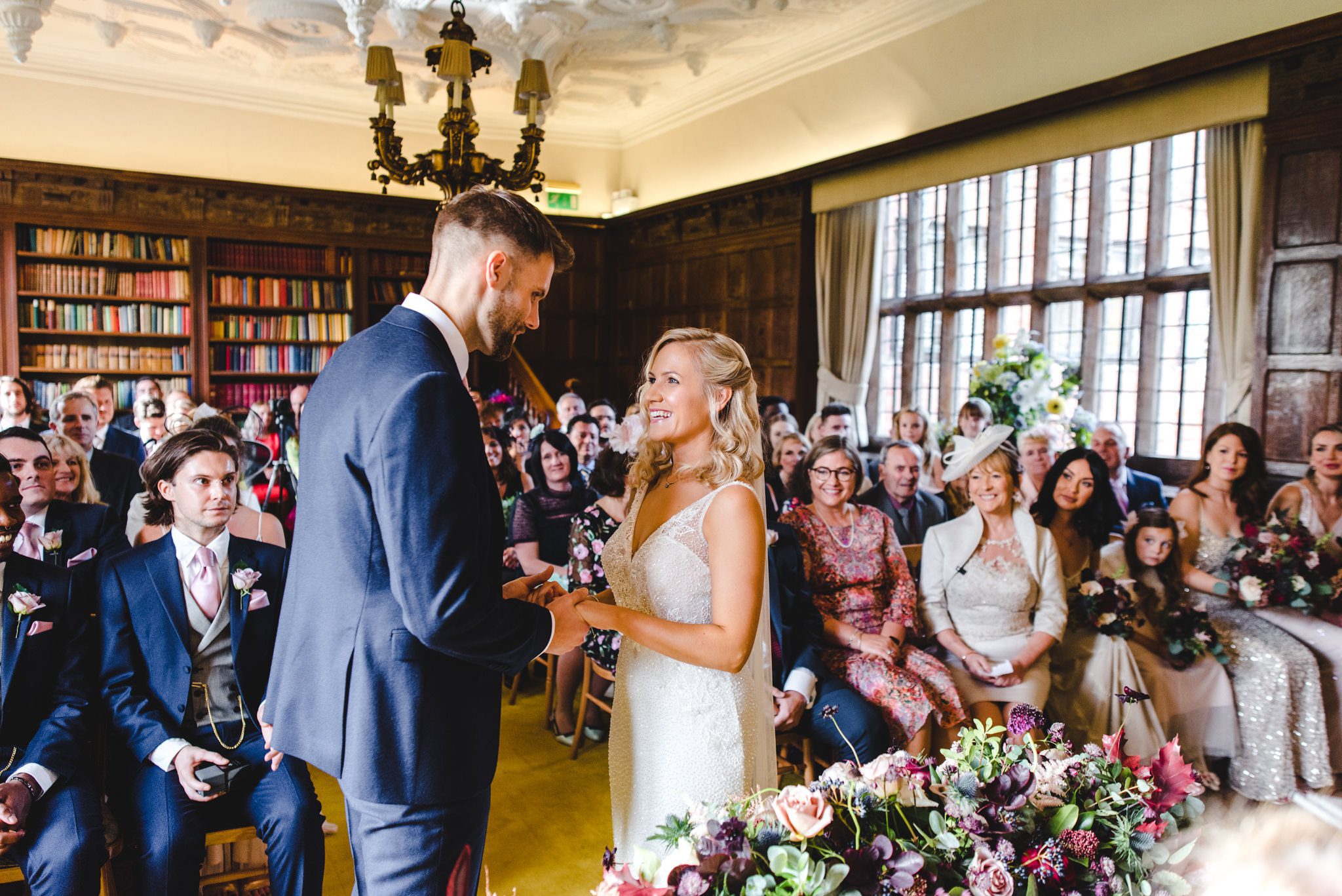 Marriage during a wedding ceremony at Brinsop Court