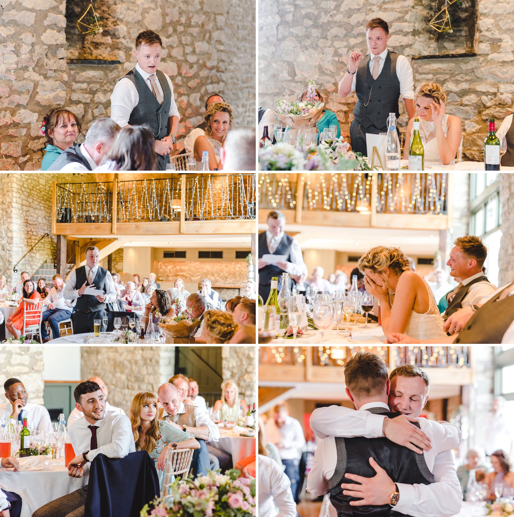 Wedding speeches at Priston Mill