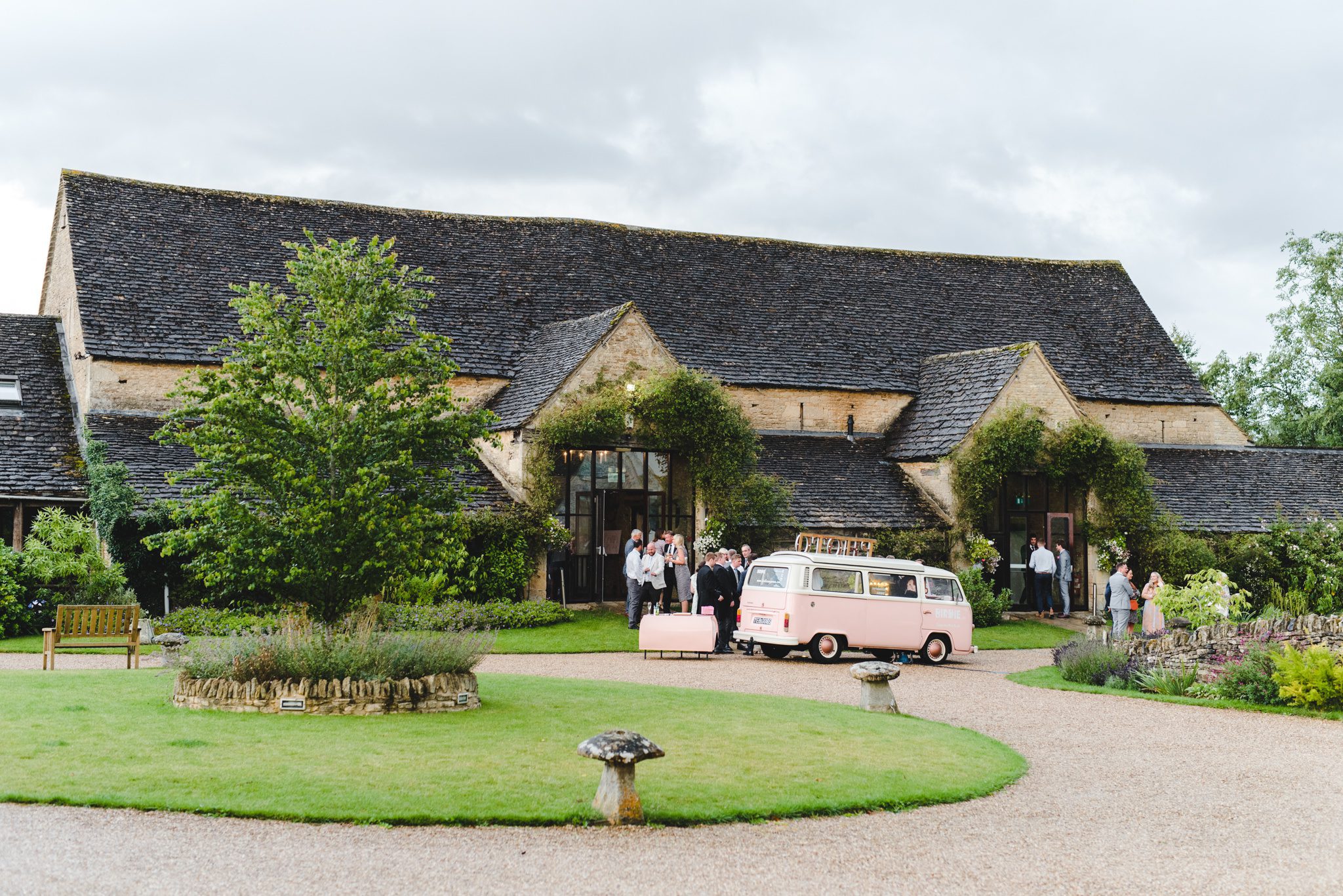 Outside view of the Great Tythe Barn