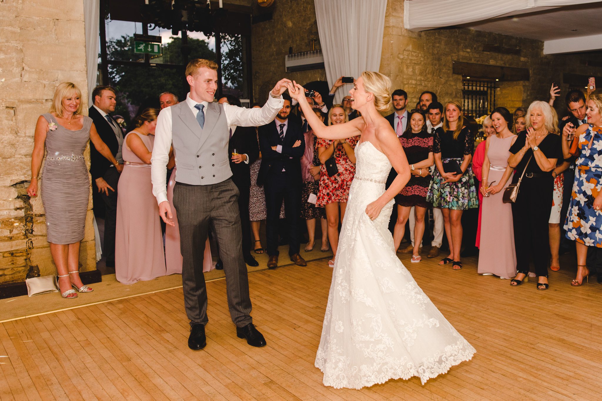 First dance with the couple at Great Tythe Barn