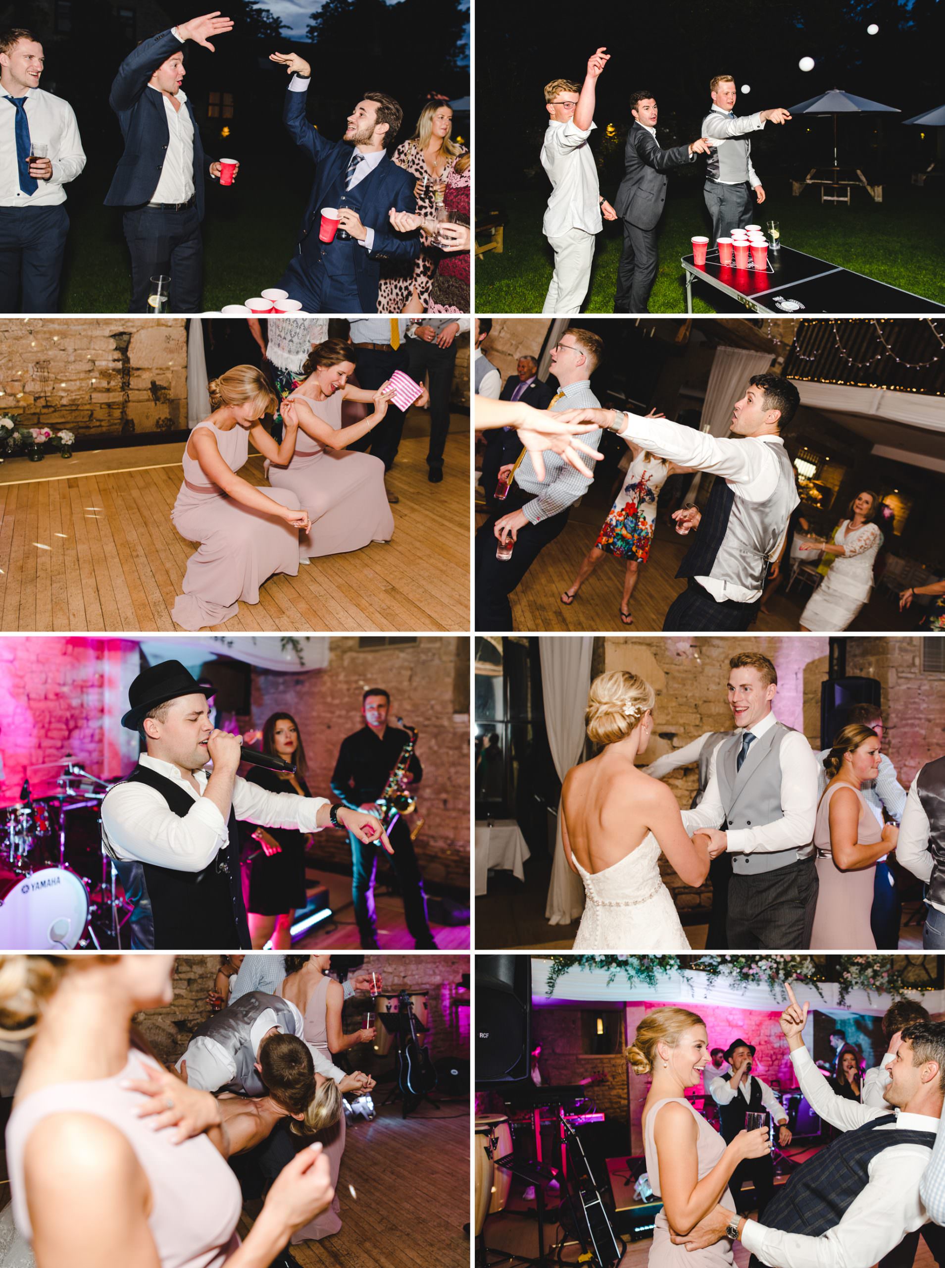 Dancing at a great tythe barn wedding