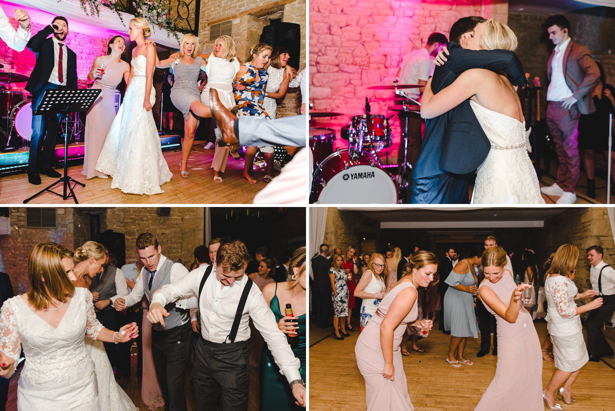 A full dancefloor at The Great Tythe Barn