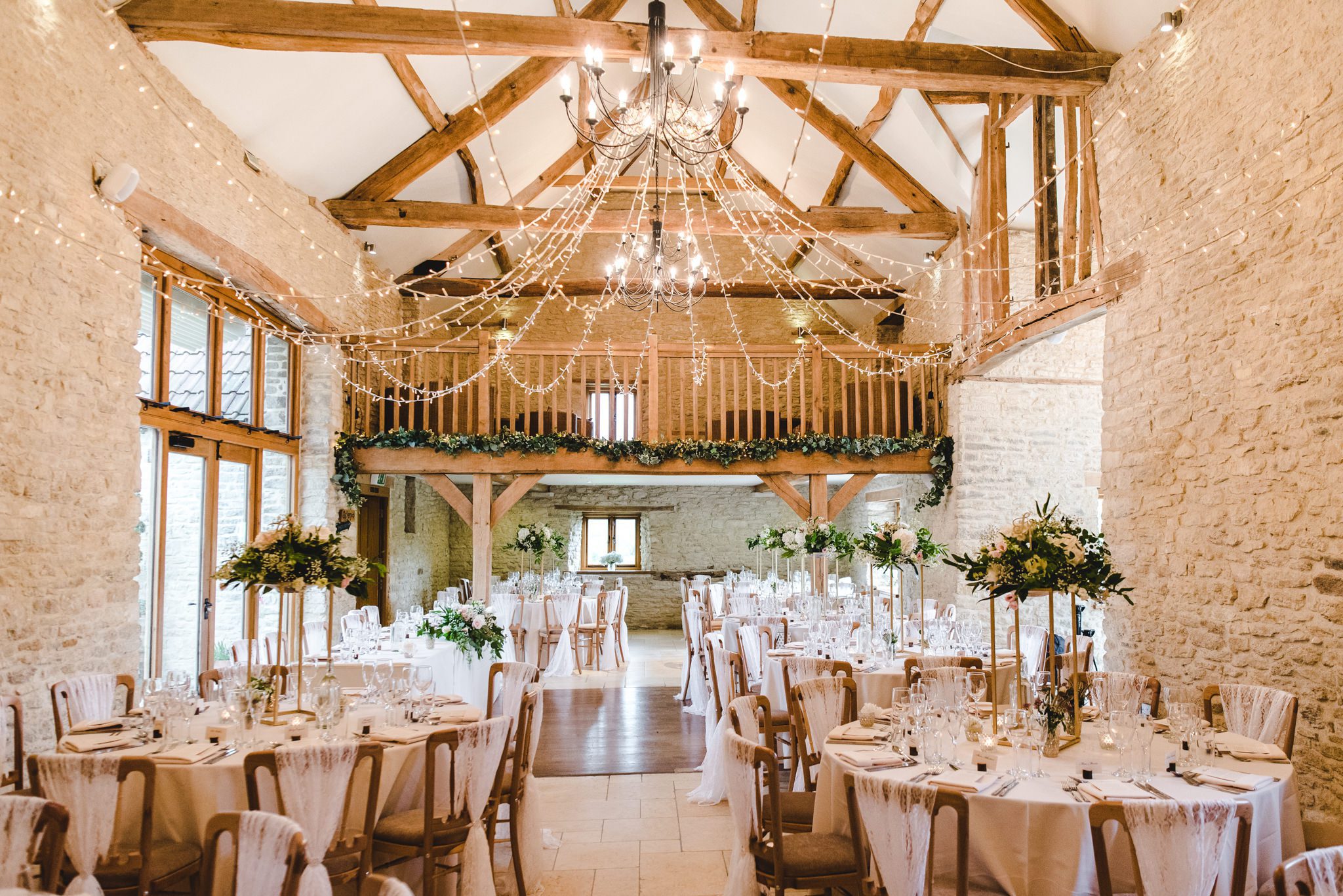 Kingscote Barn wedding room