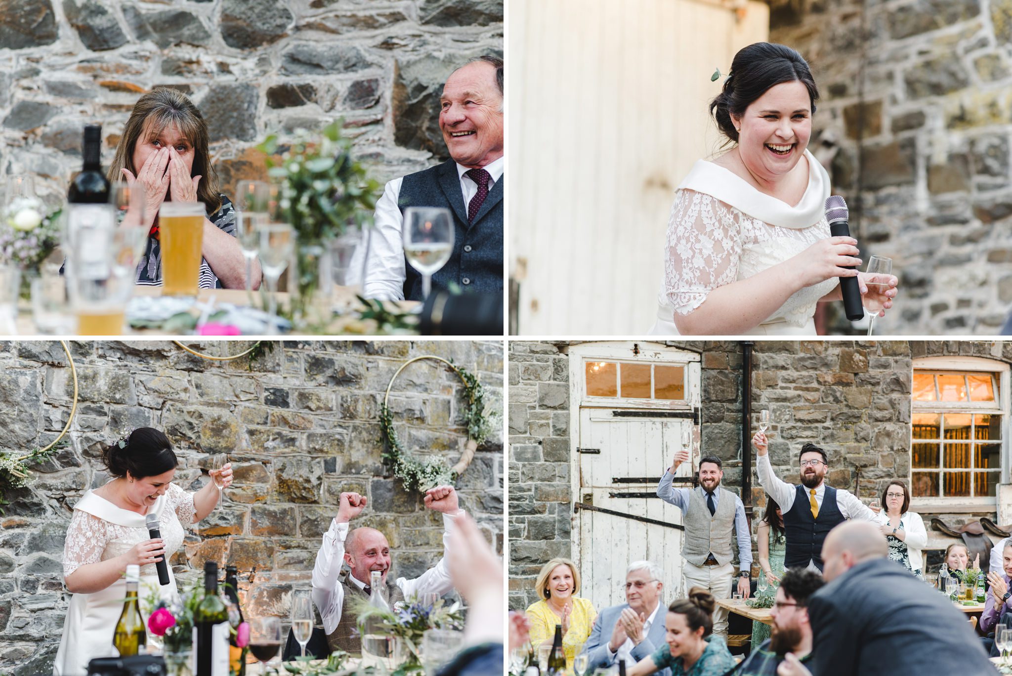 Wedding speeches at Plas Dinam