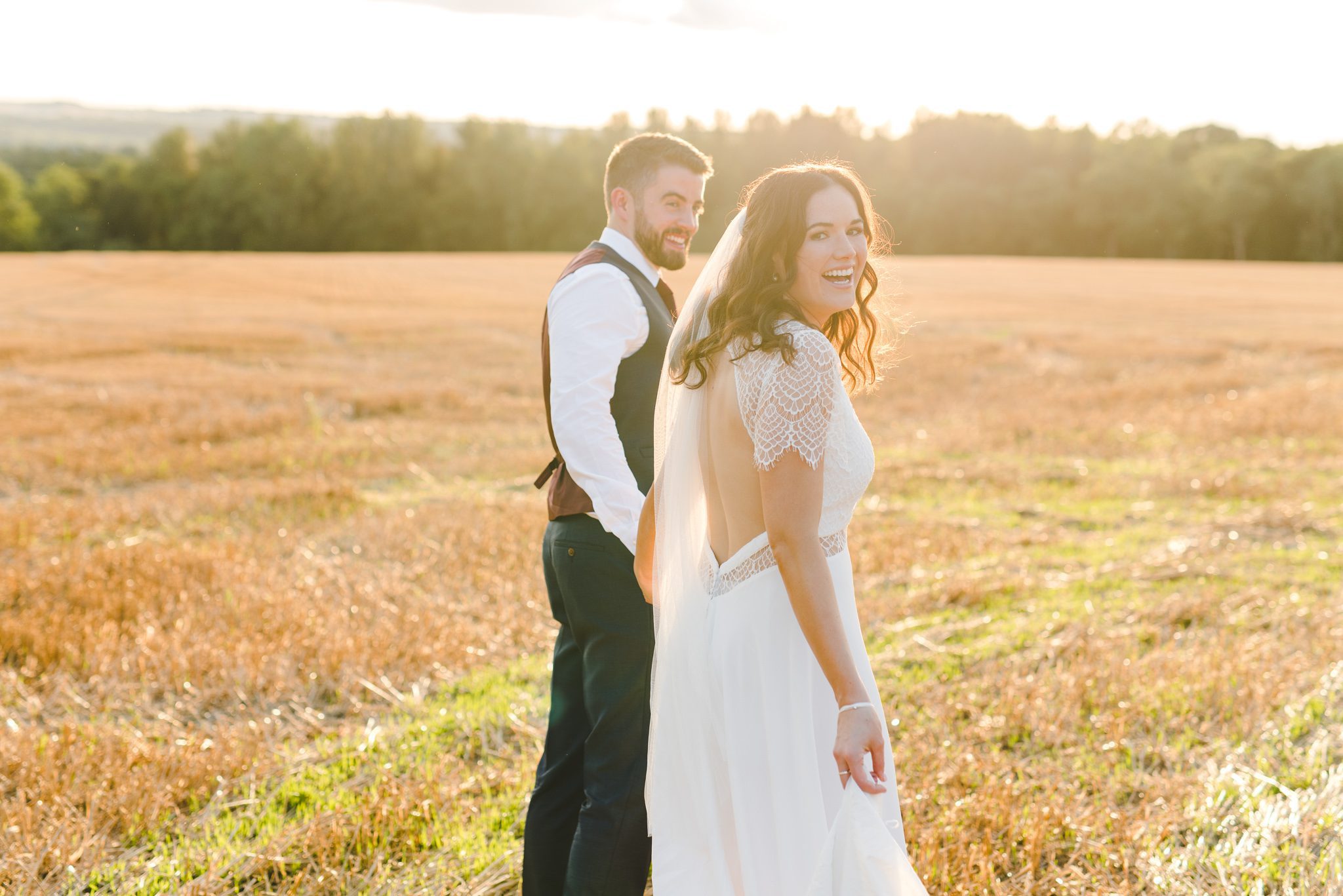 A merriscourt wedding photography couple in pretty light