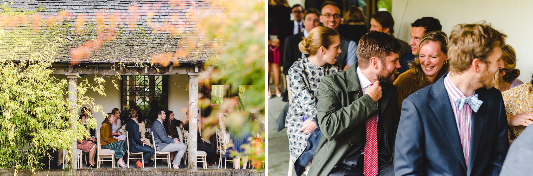 Guests waiting for a wedding ceremony