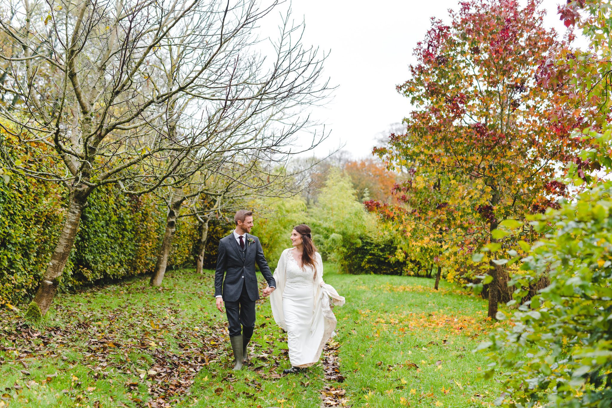 Matara wedding photography walking in the woods