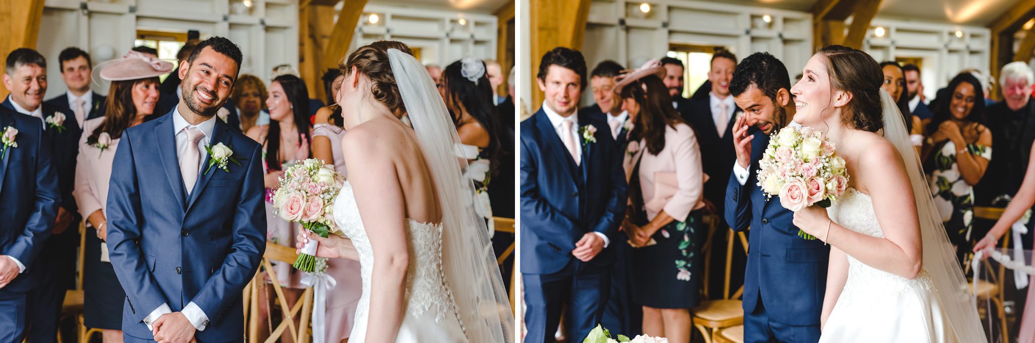 Wedding ceremony in The Grange at Hyde House