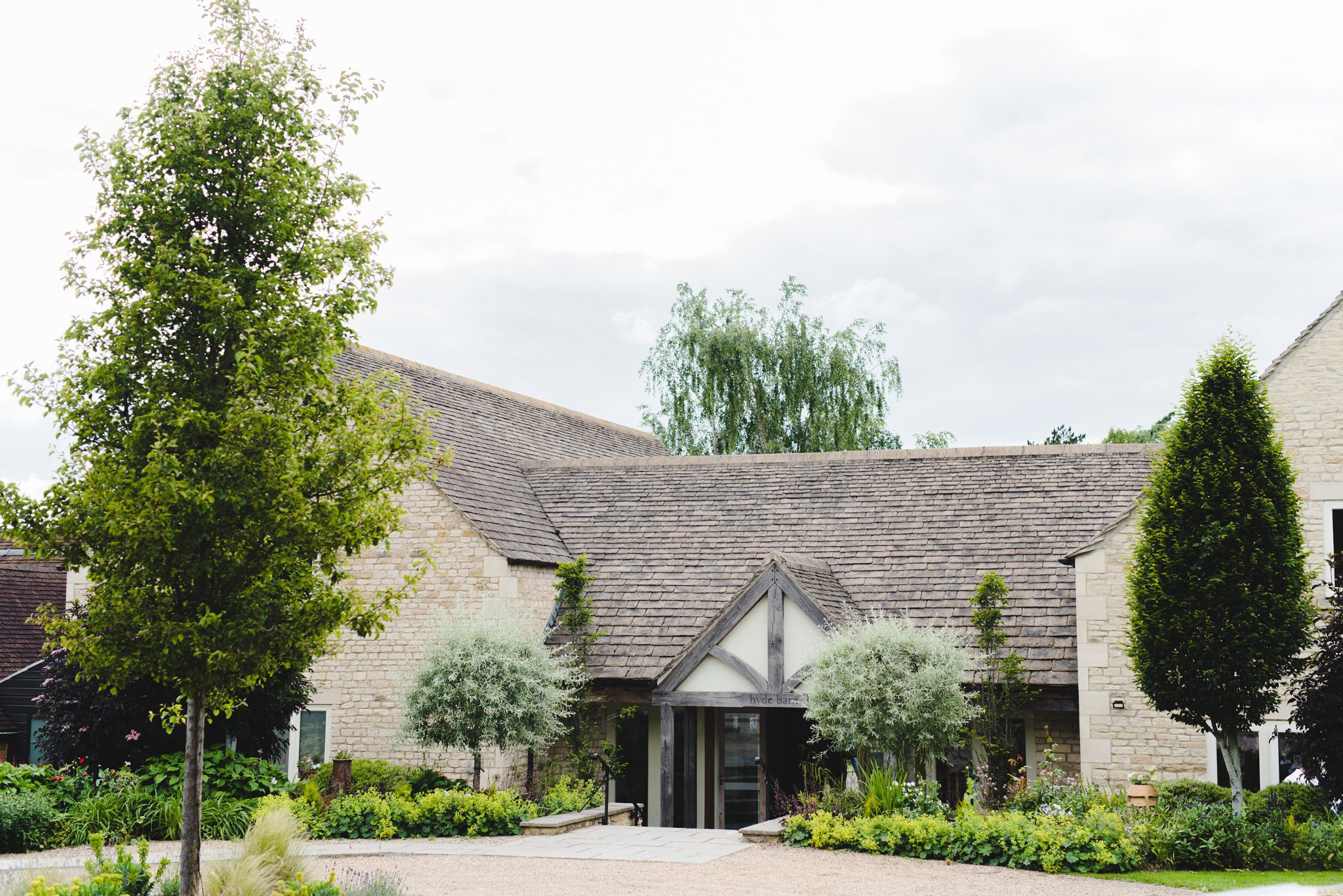 The front of Hyde Barn in the Cotswolds
