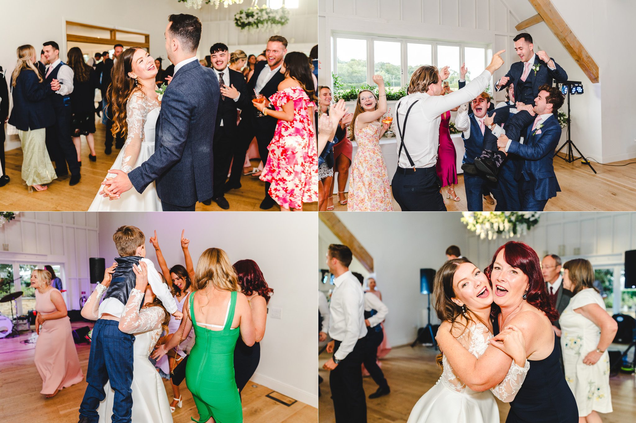 Wedding guests partying at Hyde House