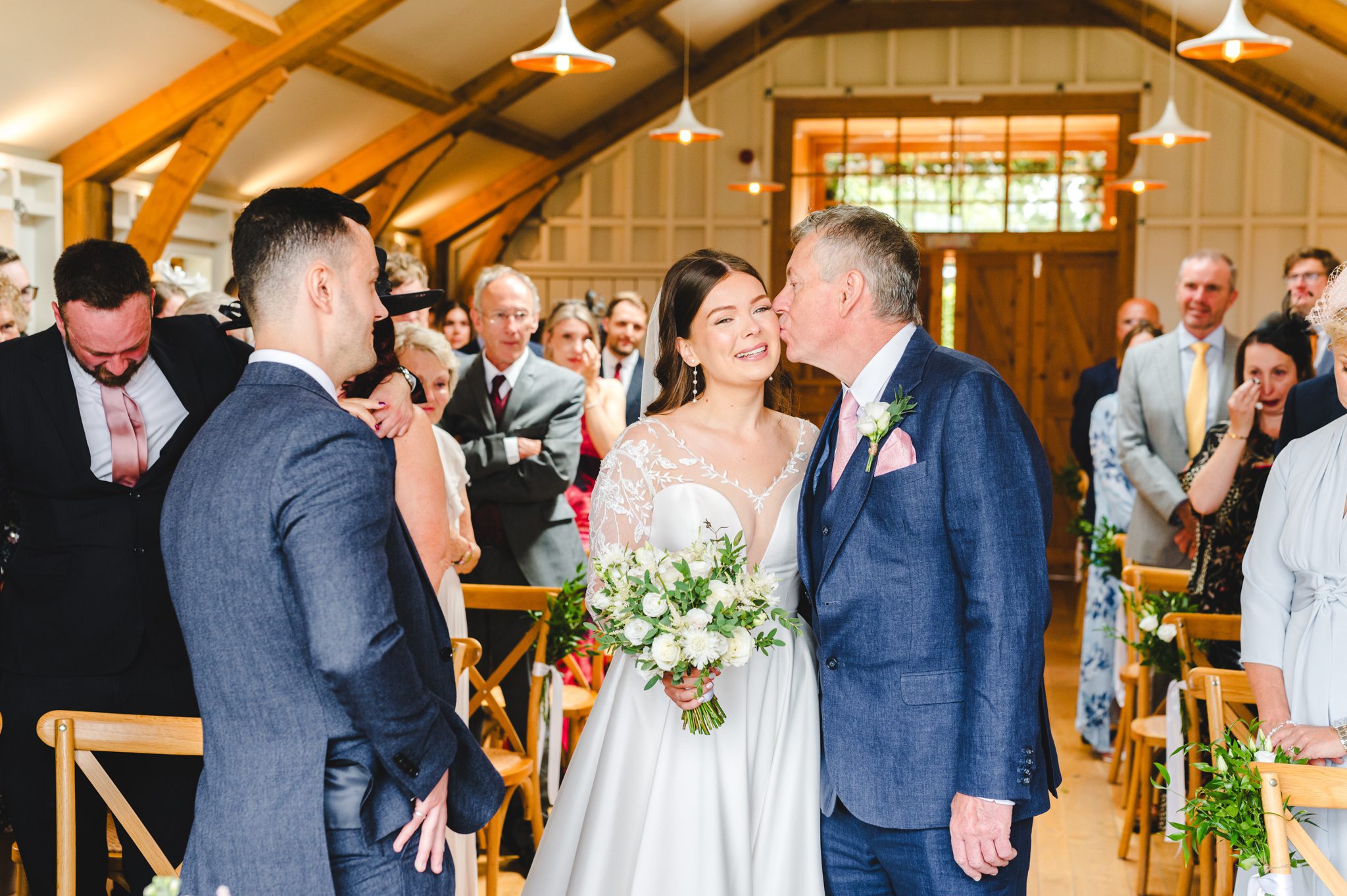 Hyde House wedding ceremony in The Grange