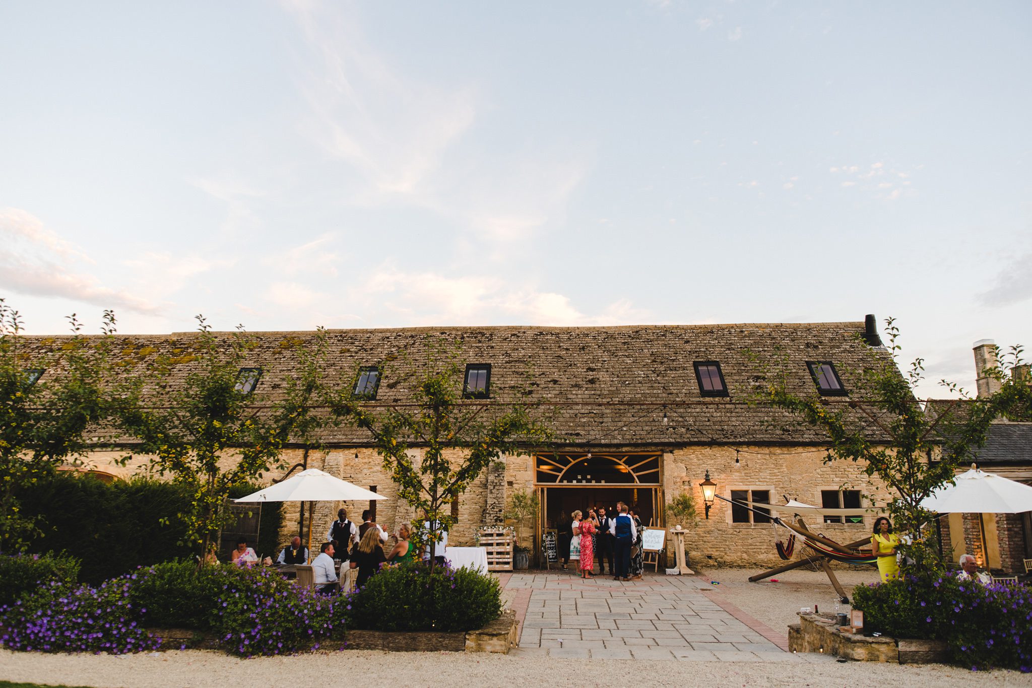 Oxleaze Barn wedding venue wide shot