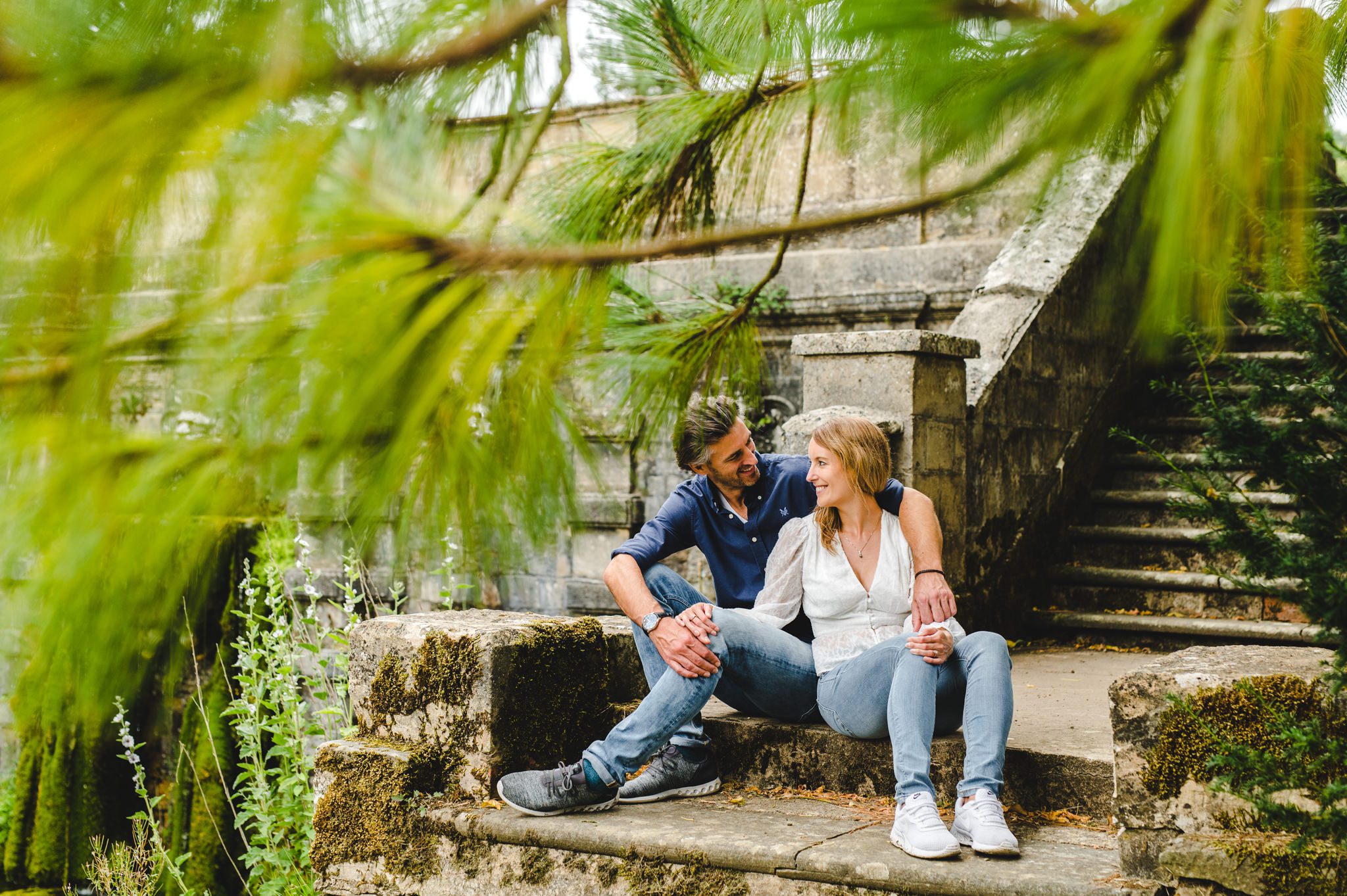 Engagement Photography at Cowley Manor in Gloucestershire