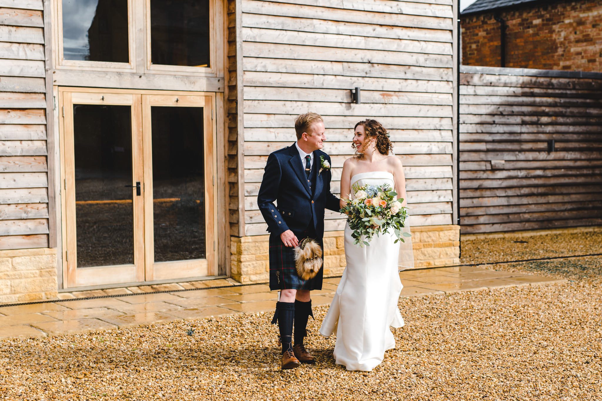 bride and groom portraits at Mickleton Hills