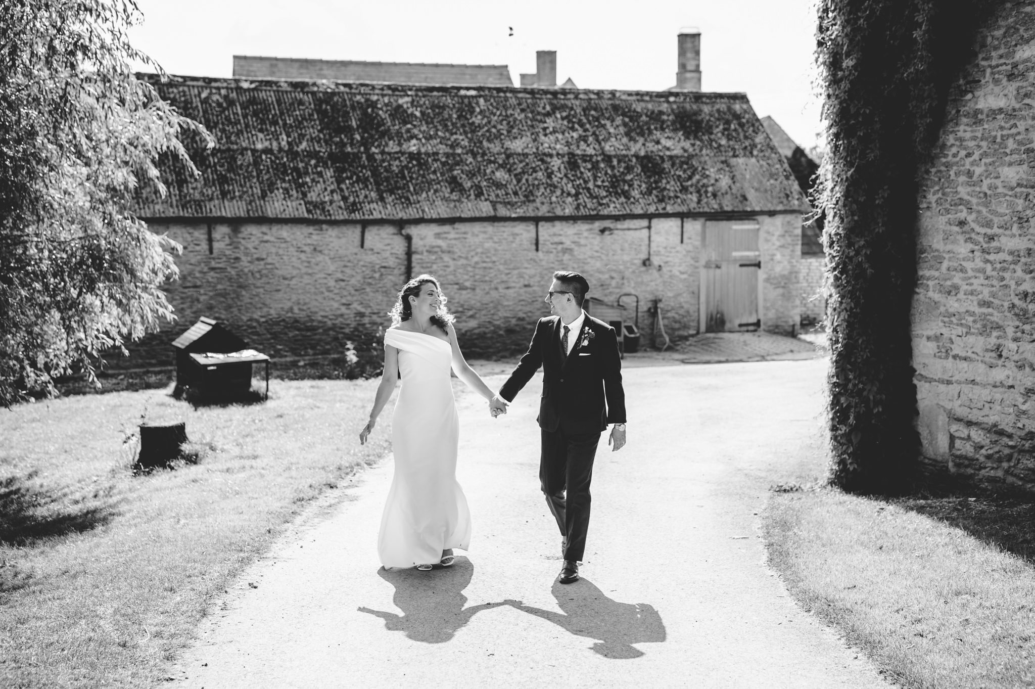 Couple portraits at Oxleaze Barn with Vanessa & Adam