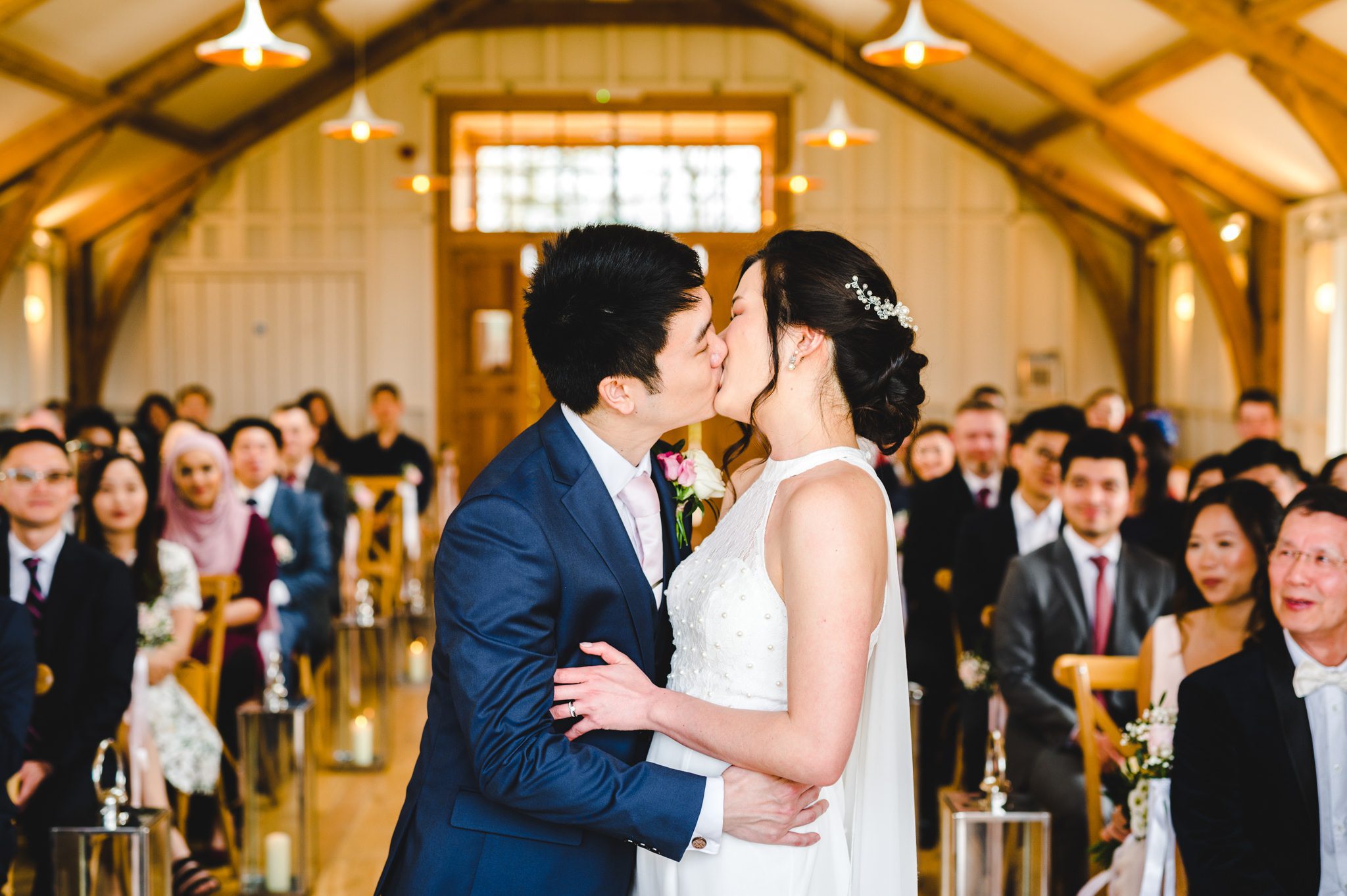 Wedding ceremony at Hyde House in The Grange