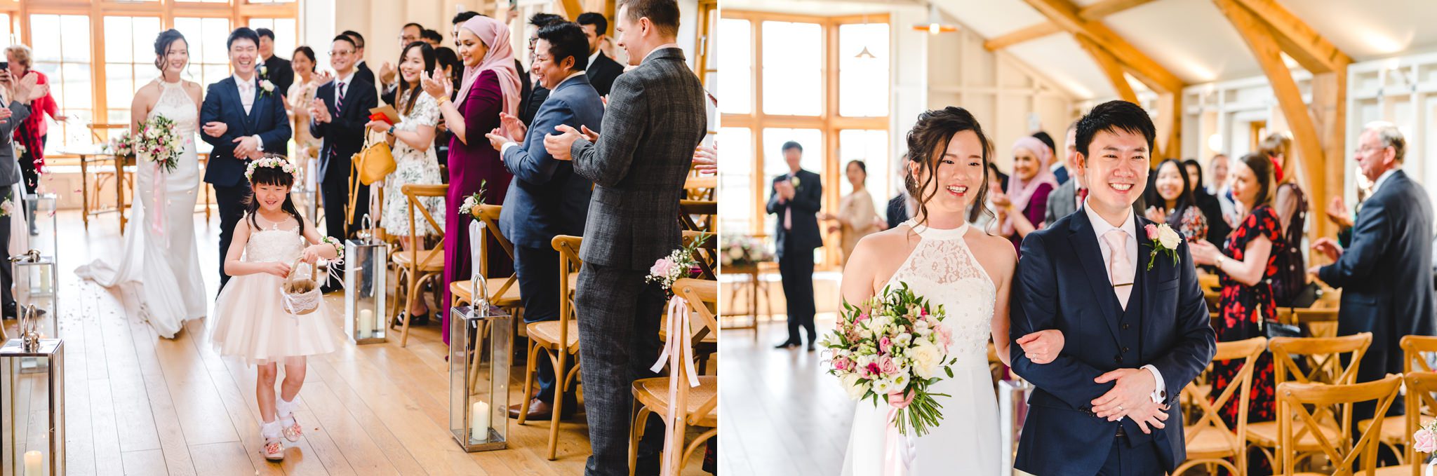 Ceremony in the grange at hyde house