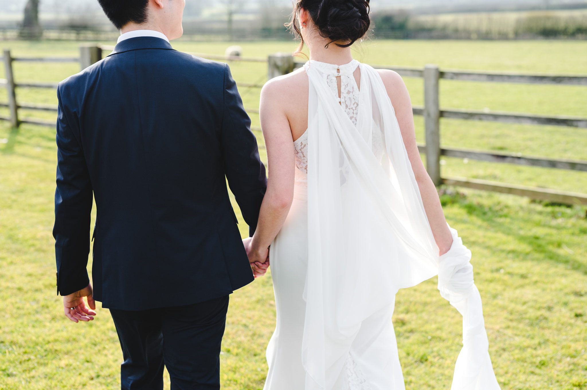 Bride and groom portrait photography at Hyde House