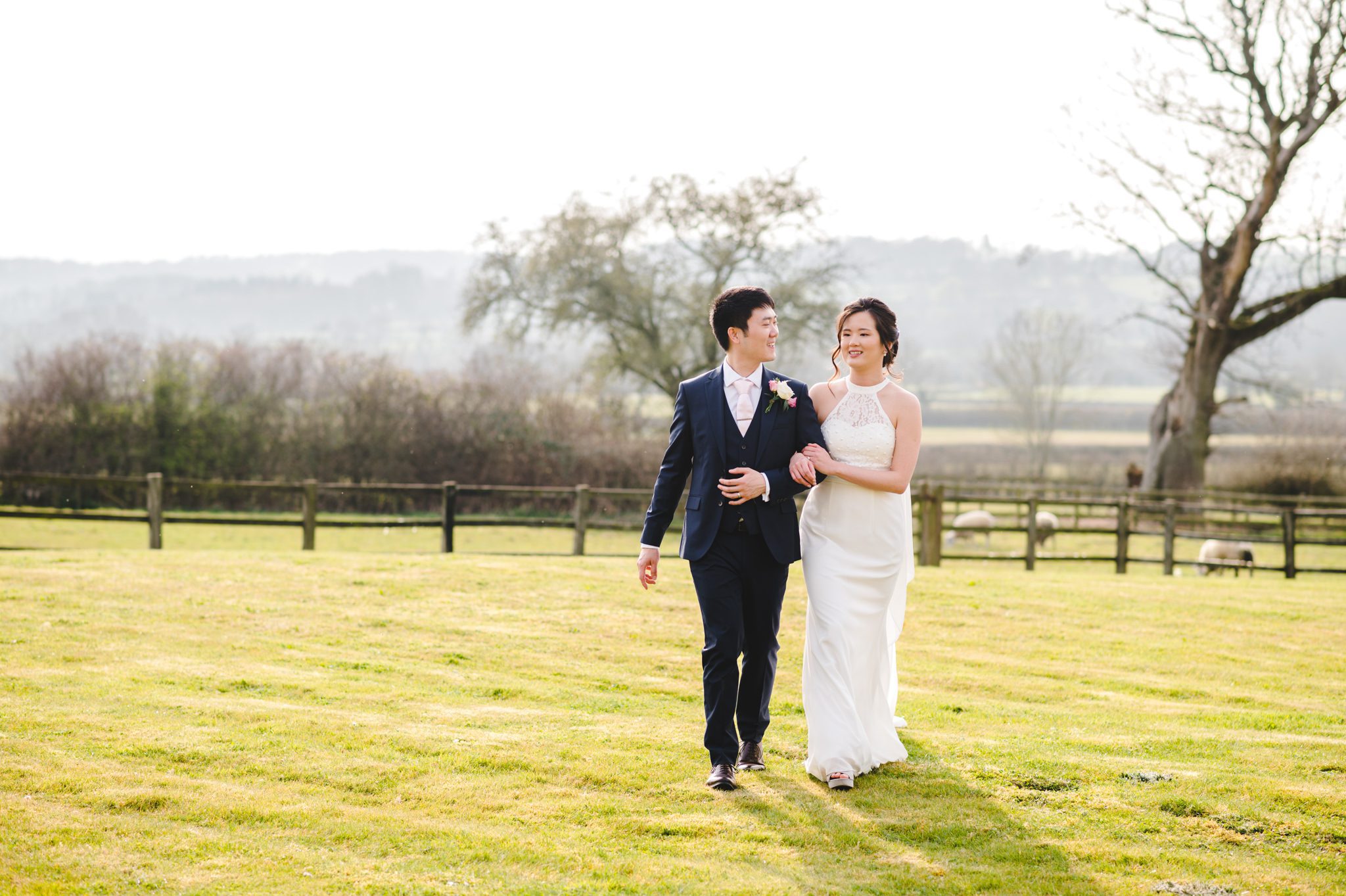 Bride and groom portrait photography at Hyde House