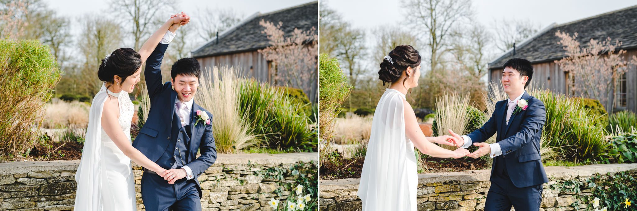Bride and groom portrait photography at Hyde House