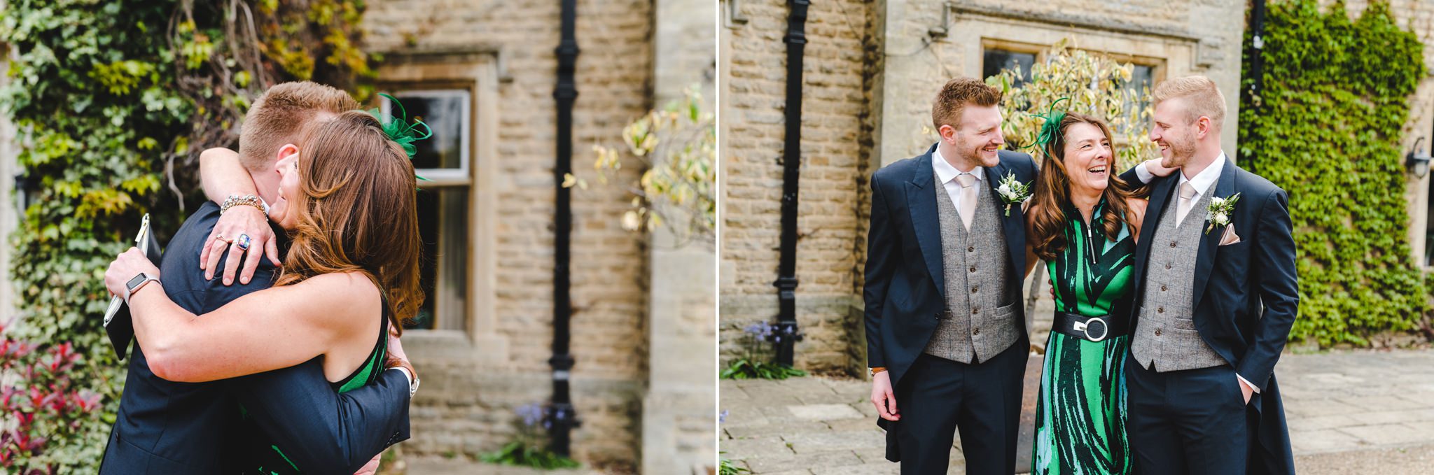 Guests gathering before a wedding at hyde house