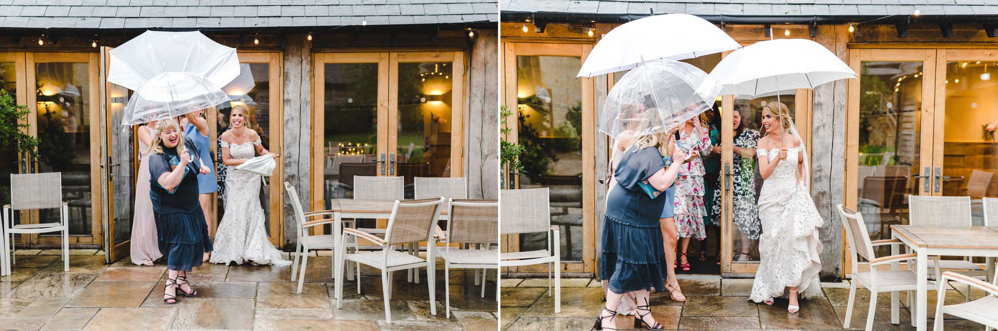 Fun candid photography at Upcote Barn in The Cotswolds