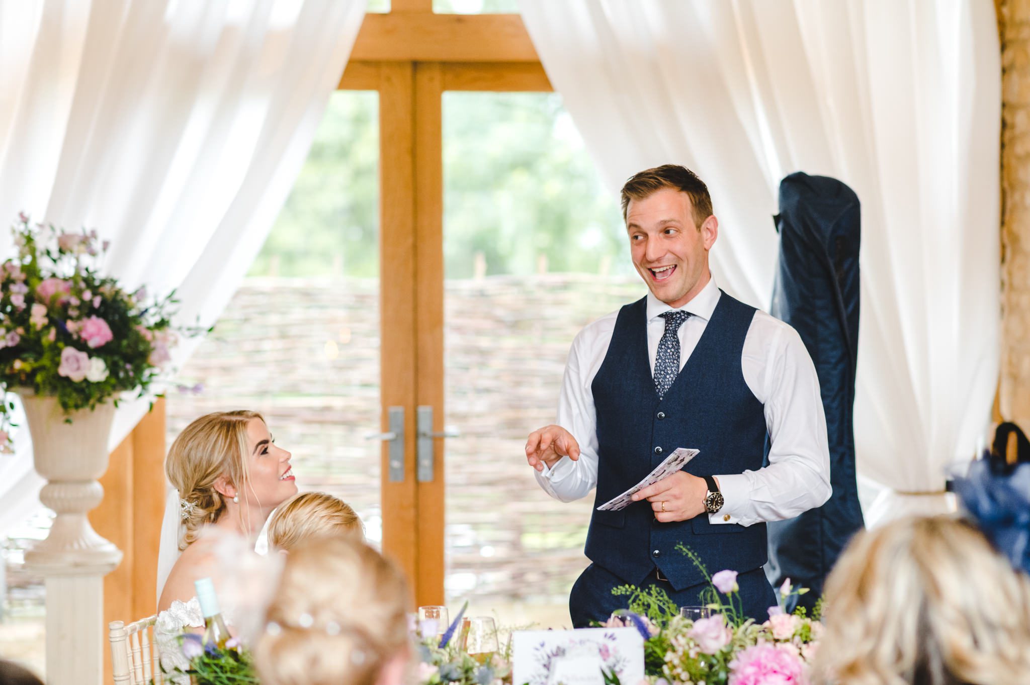 Grooms speech at Upcote Barn