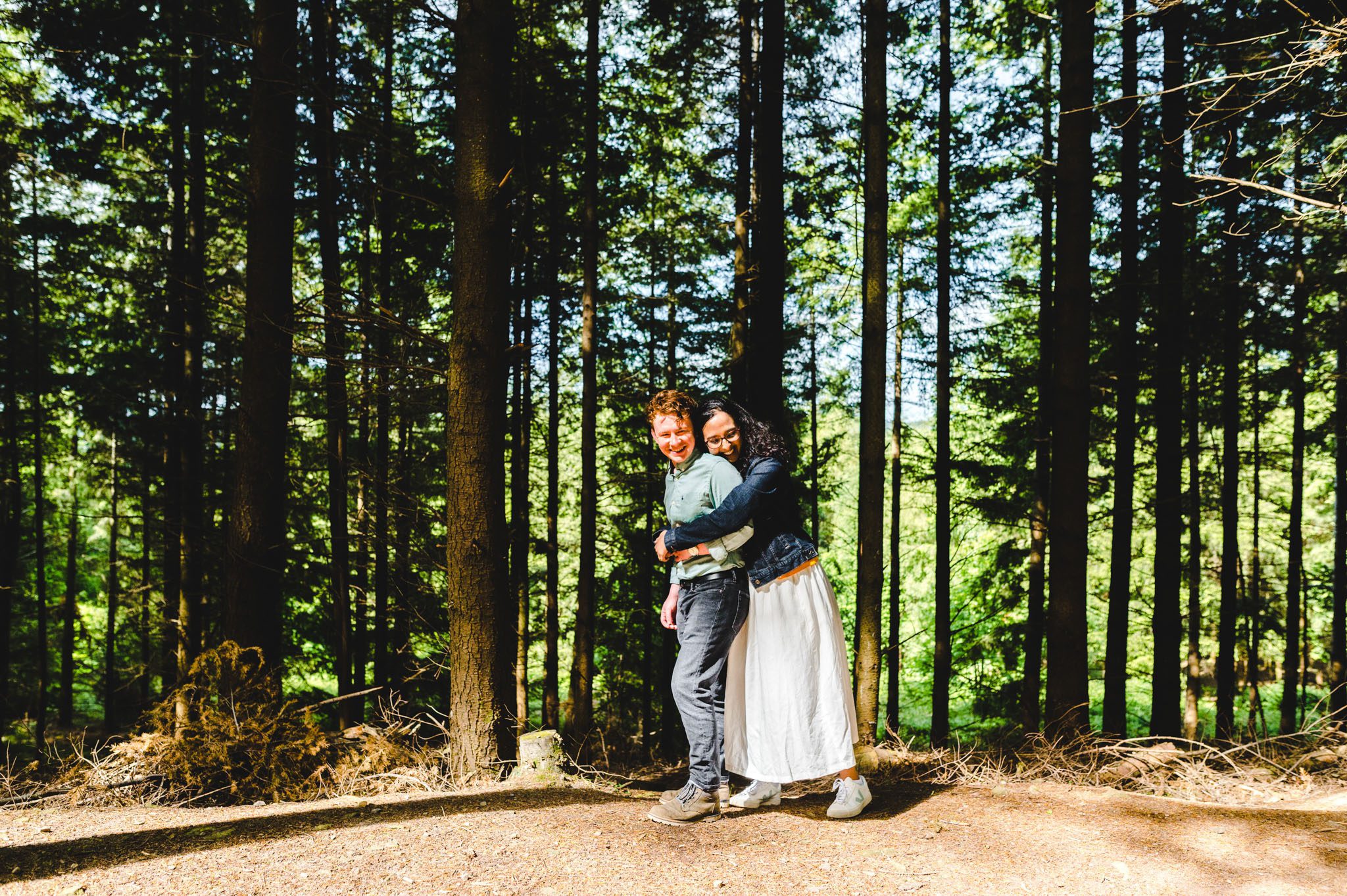 Forest engagement photography